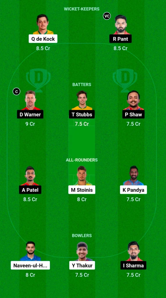 Dream11 Small League Prediction