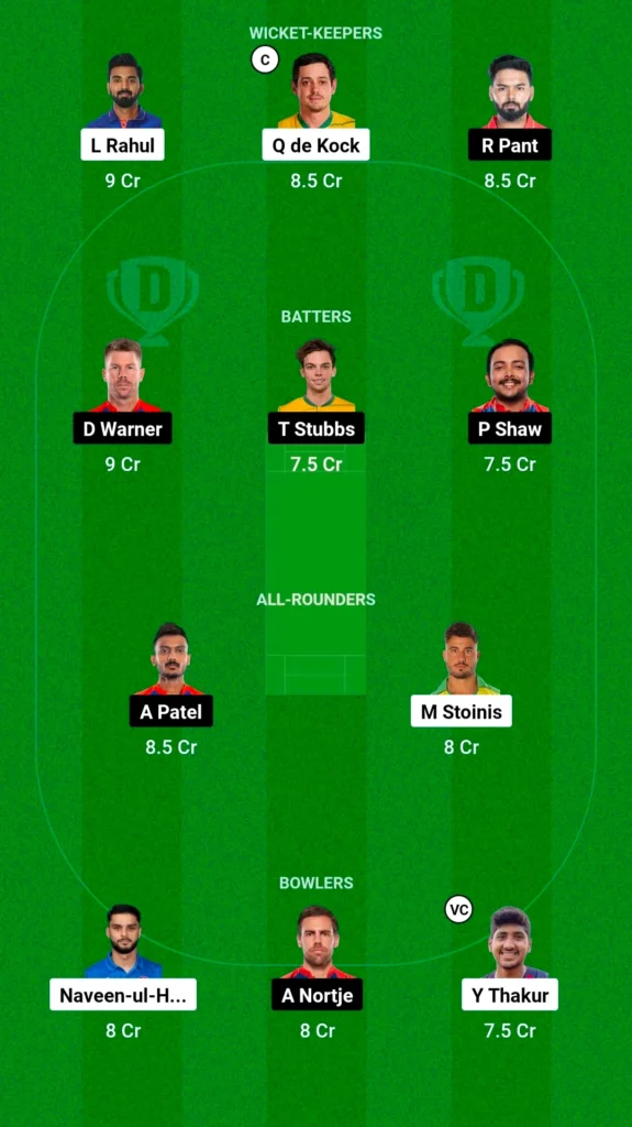 Dream11 Grand League Prediction