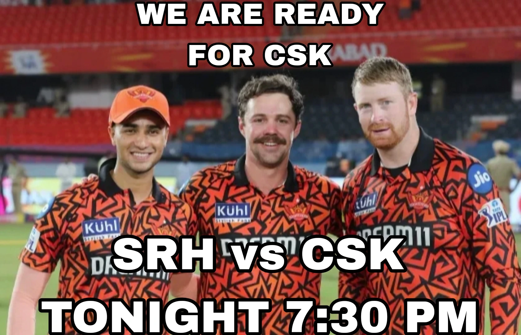 Sunrisers are preparing for a strong performance when CSK reaches Hyderabad